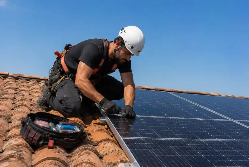 Maintenance et monitoring de panneaux solaires à Campôme
